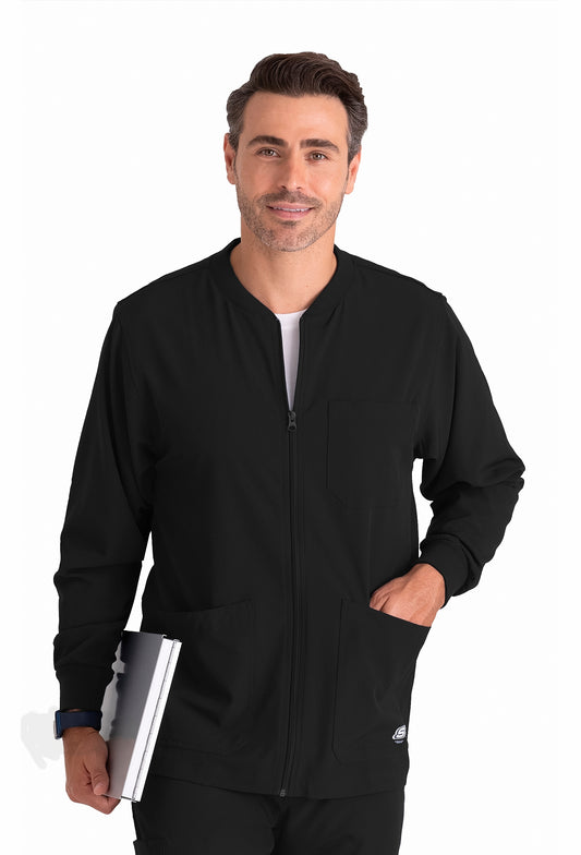 Skechers Men's Zip Front Warm Up Scrub Jacket