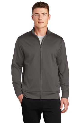 Sport-Tek Men's Sport-Wick Fleece Full Zip Jacket (ST241)
