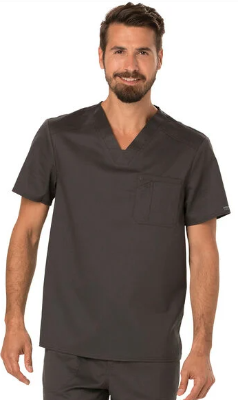 Cherokee Workwear Mens V-Neck Solid Top (ww690)