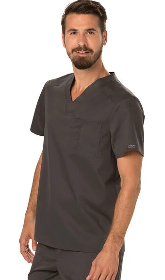 Cherokee Workwear Mens V-Neck Solid Top (ww690)