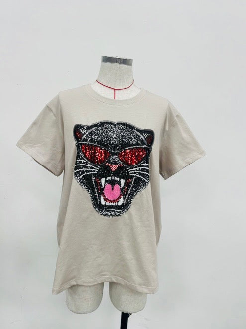 ICCS Adult Panther Glitter Shirt PRE-ORDER