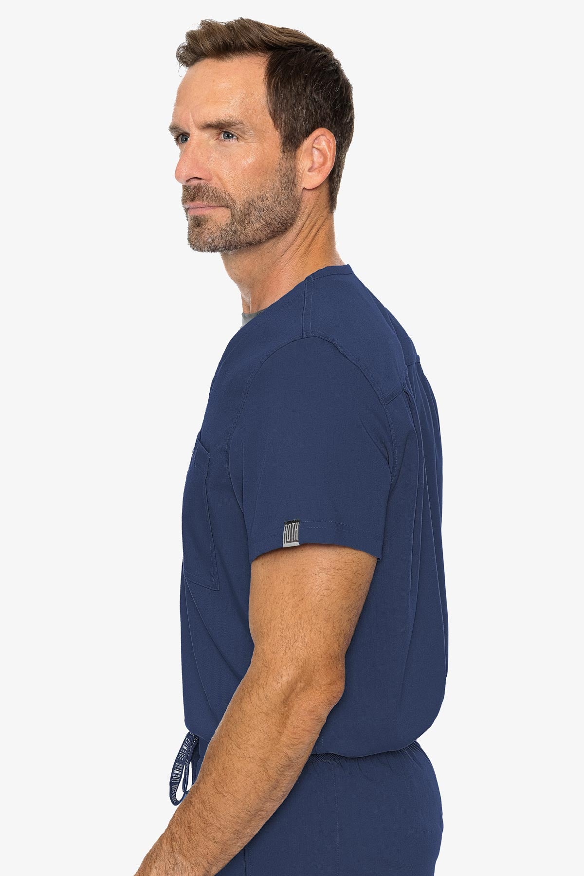 Med Couture Men's Roth Wear Cadence 1 Pocket Scrub Top