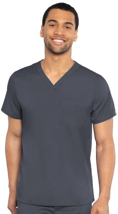 Med Couture Men's Roth Wear Cadence 1 Pocket Scrub Top