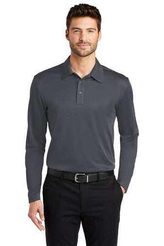 Port Authority Mens Silk Touch Performance Long Sleeve Polo (K540LS)