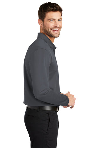 Port Authority Mens Silk Touch Performance Long Sleeve Polo (K540LS)