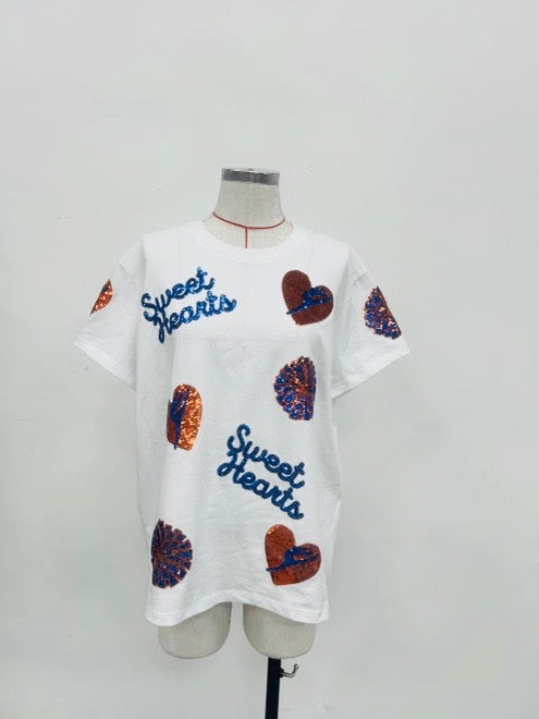 Saints SweetHearts Glitter Shirt PRE-ORDER