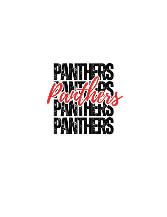 Pre-Order ICCS Red and Black Panthers White Shirt